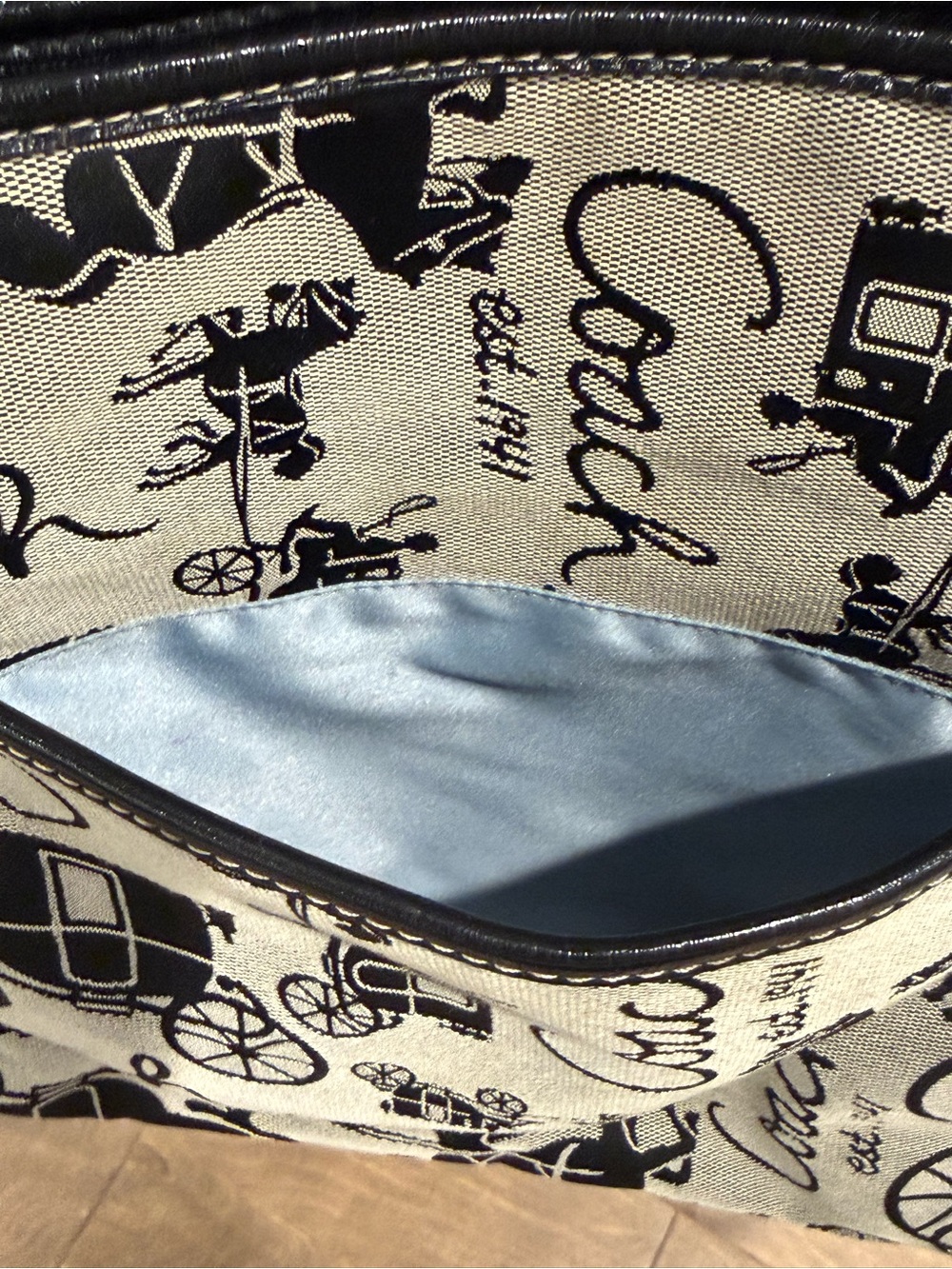 Vintage Coach Horse & Carriage Logo Canvas Leah Tote Shoulder Purse - Picture 9 of 16